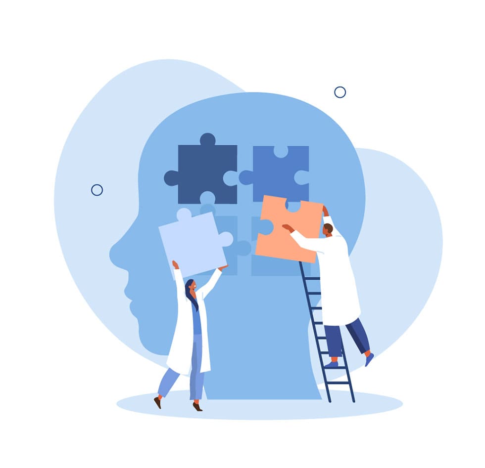 animated doctors with puzzle pieces